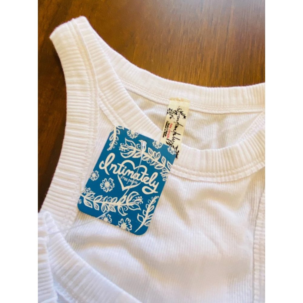 Free People Wide Eyed Tank in White Women's Xsmall - Picture 5 of 8